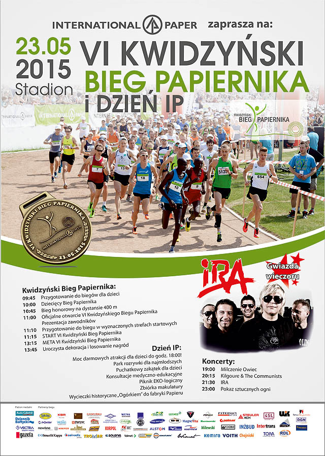Kwidzyński Bieg Papiernika 2015 - zaproszenie